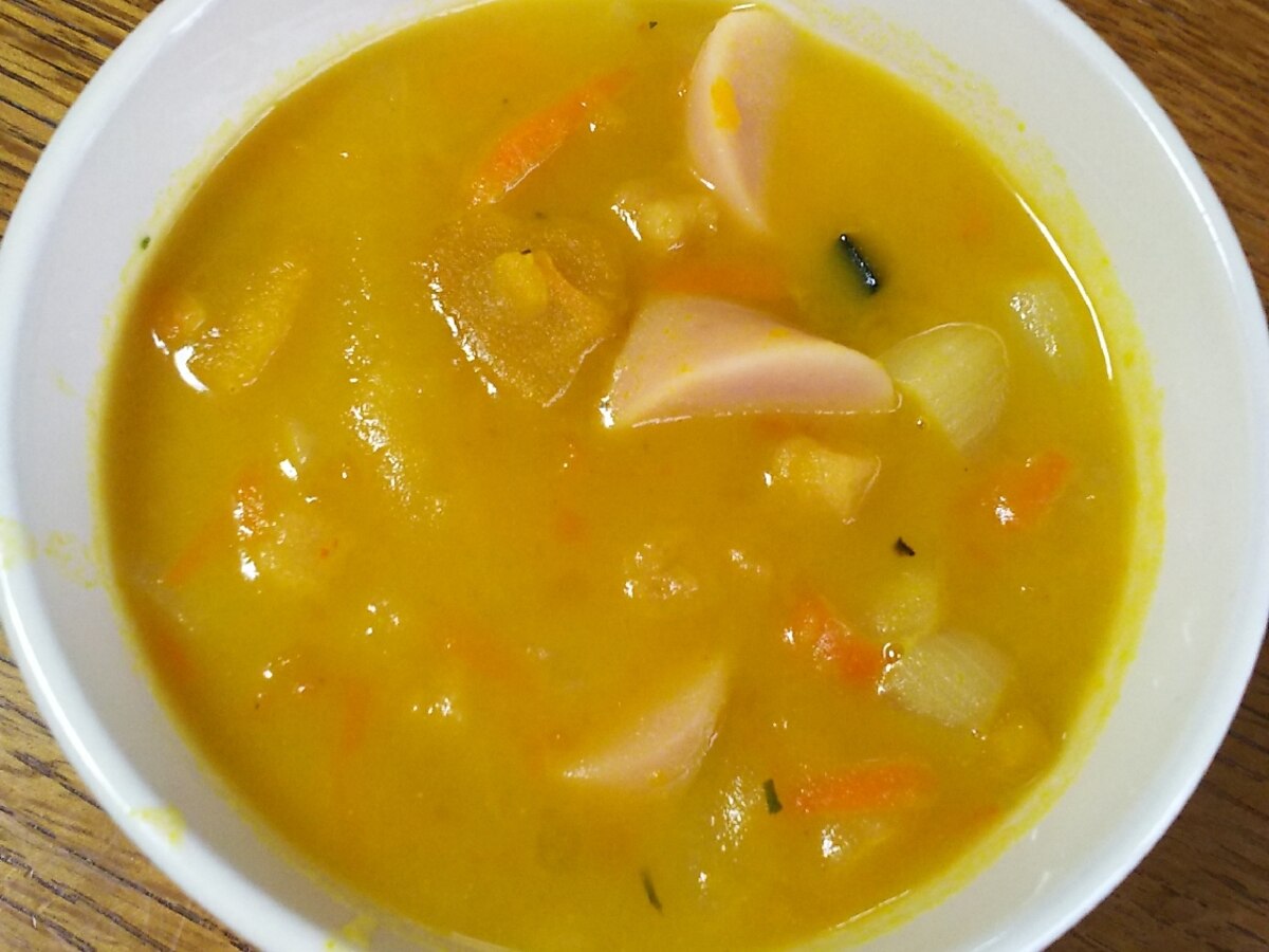 魚肉ソーセージとかぼちゃの野菜スープ レシピ 作り方 By 4045g 楽天レシピ 魚肉ソーセージとかぼちゃの野菜スープ レシピ 作り方 By 4045g 楽天レシピ